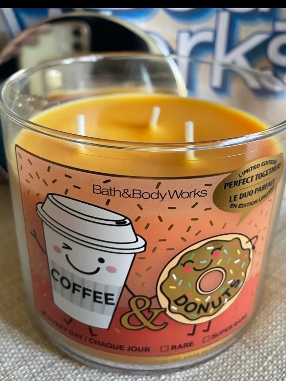 Decadent Candles Pair by Bath & Body Works ‘Hot Fudge & Coffee and Donuts 14.5oz